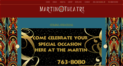 Desktop Screenshot of martintheatre.com