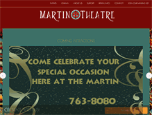 Tablet Screenshot of martintheatre.com